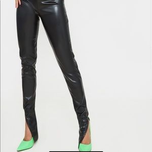PrettyLittleThing Black Faux Leather Leggings